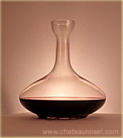 Carafe à vin plate